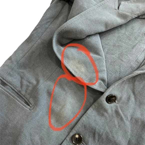 Opening Ceremony Slate Gray Cotton Blazer L - Picture 3 of 4